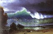Albert Bierstadt The Shore of the Turquoise Sea oil